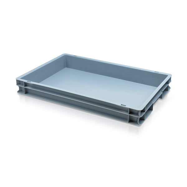 13L (600x400x75mm) Shallow Euro Stacking Tray