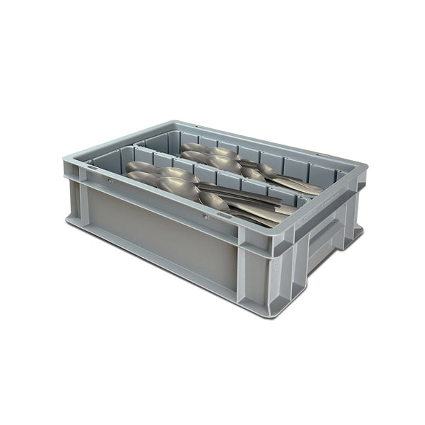 2 Cell Cutlery Storage Box with Removable Inserts