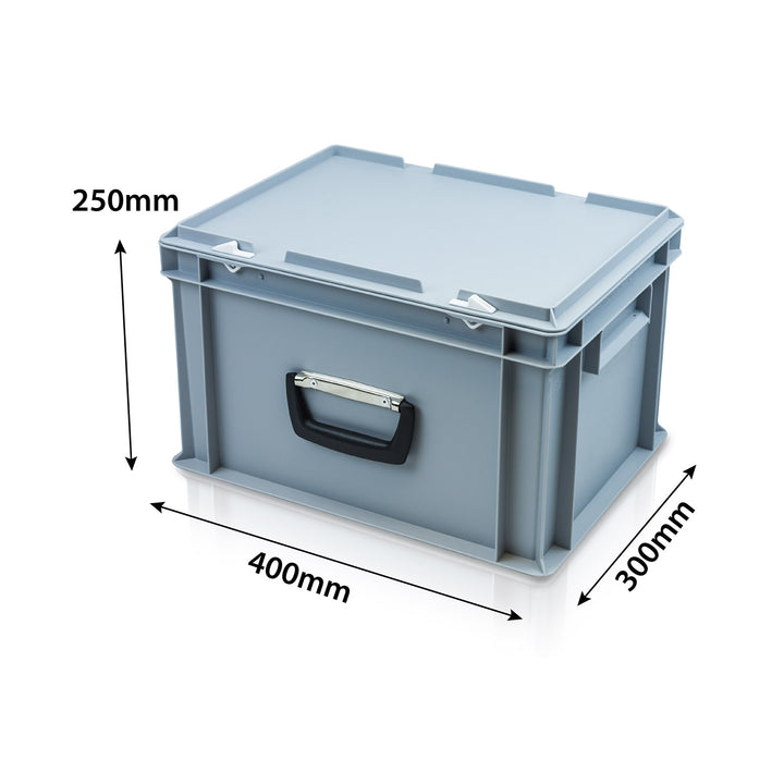 20 Litre Heavy Duty Euro Stacker Case with Carry Handles