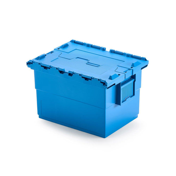 24Litter 400x300x250mm Euro Nest Stacking Attached Lid Box