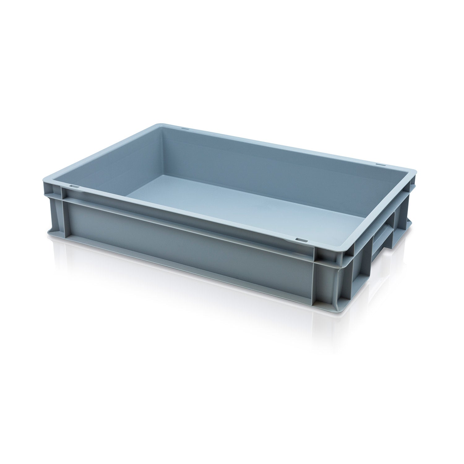 24L (600x400x120mm) Shallow Euro Stacking Container – Storage Box Shop
