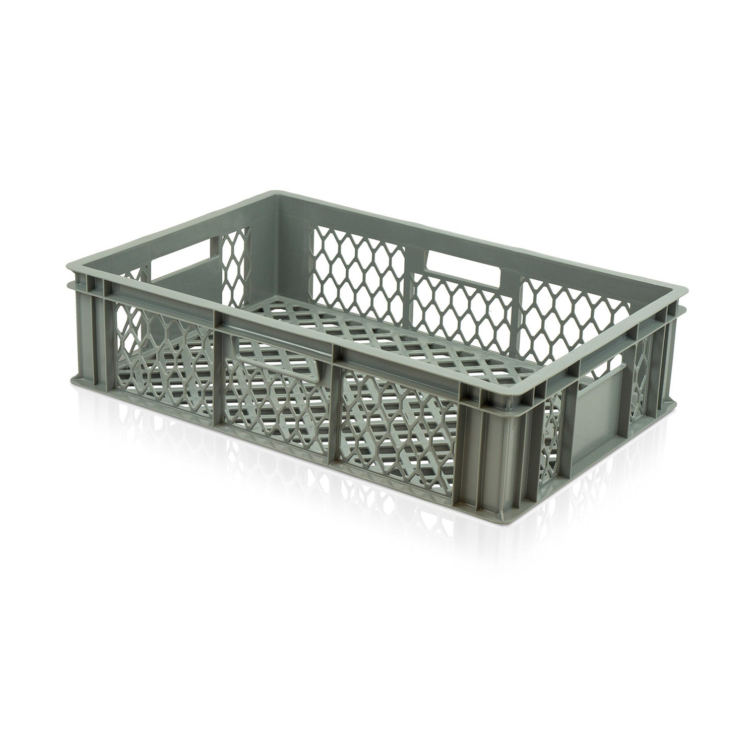 26L (600x400x150mm) Ventilated Stacking Euro Crate – Storage Box Shop