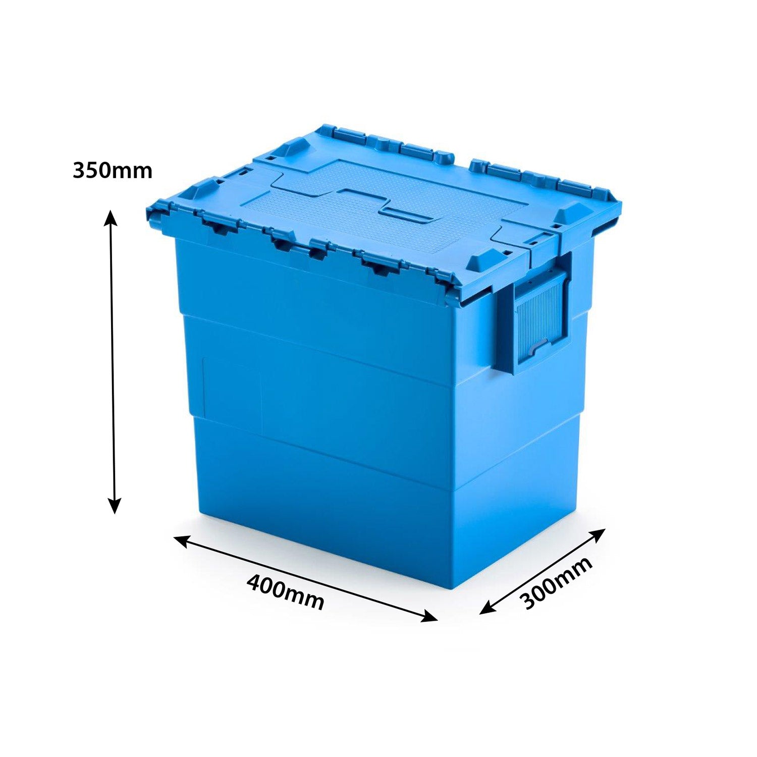 33L Nest Stacking Attached Lid Container | Storage Box Shop