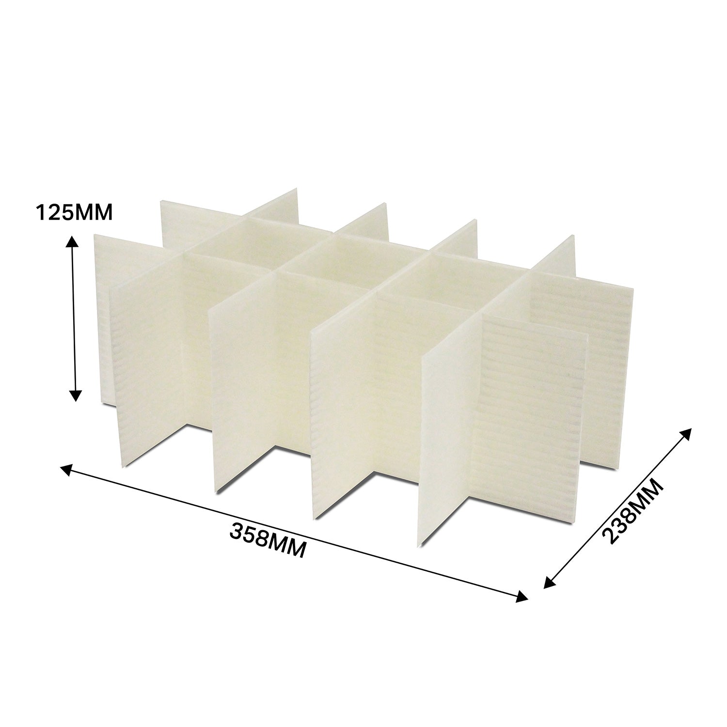 Correx Box Inserts 3mm Natural Correx Inserts - ABC Catering | Storage Box Shop
