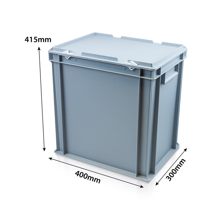 Stackable Euro Box 34L Plastic Stacking Euro Storage Box | Storage Box Shop