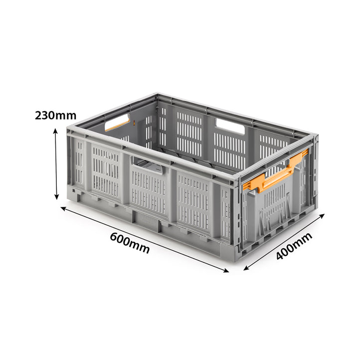 47Liters 600x400x230mm Folding Euro Stacking Crate