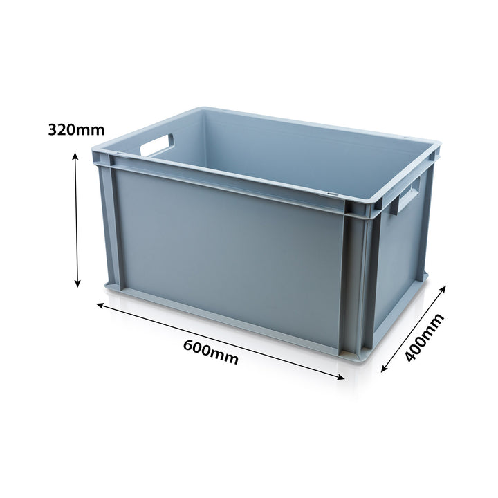 600 400 320MM 61L European Standard Plastic Container Storage Box