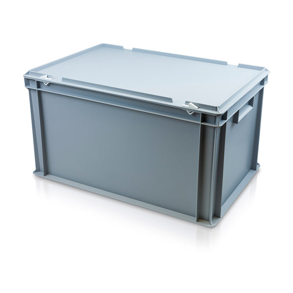 61L (600x400x320mm) Hinged-lidded European Standard Plastic Container Storage Case