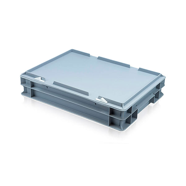 6L 400 x 300 x 75mm Euro Stacking Tray with Lid Food Approved