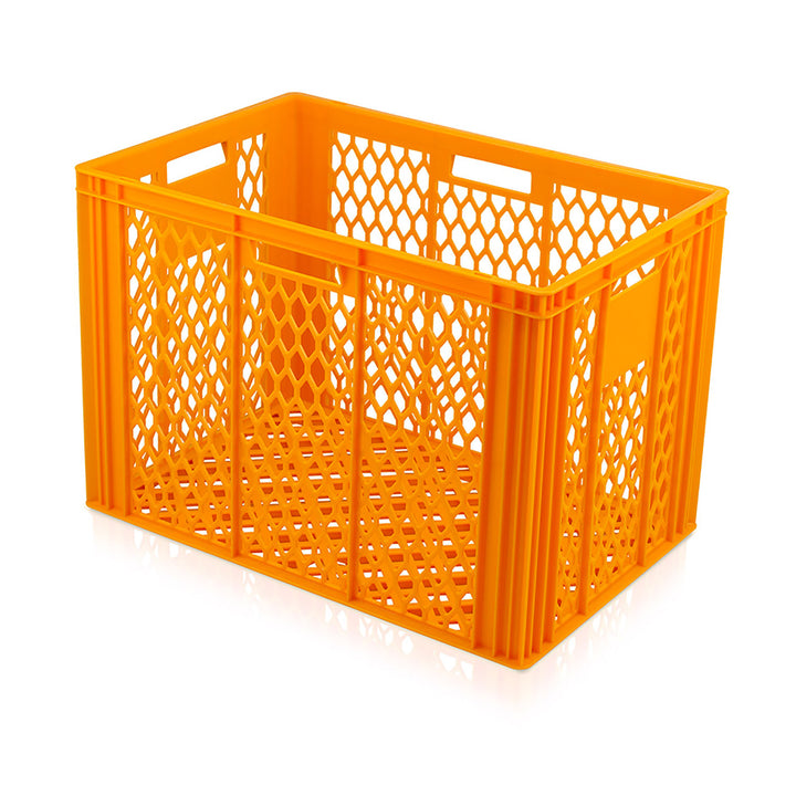 80 Liter 600x400x420mm Large Ventilated Plastic Euro Container Crate