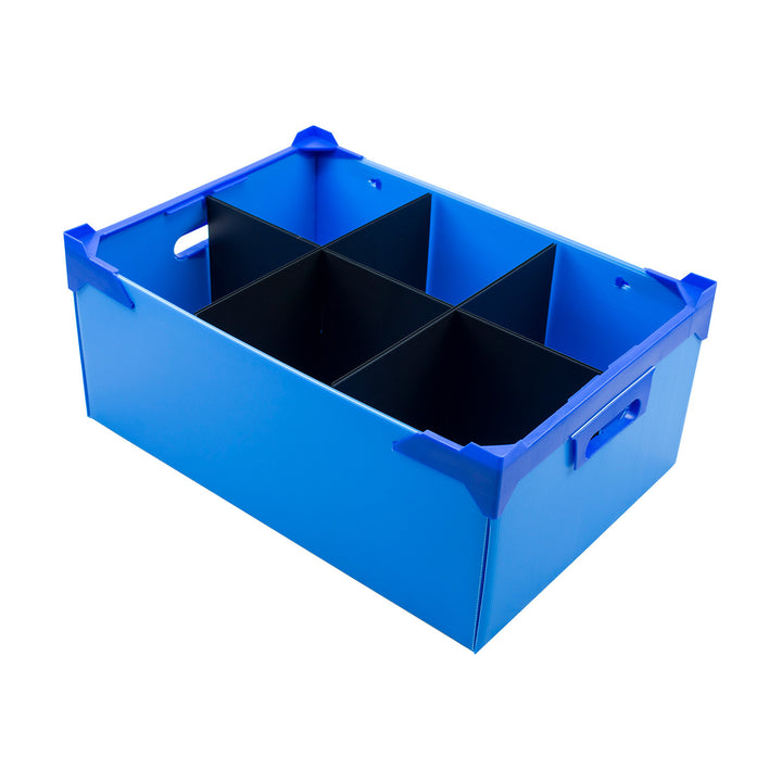 Blue Glassware Storage Boxes
