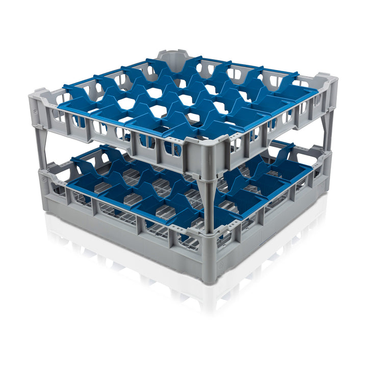 Blue Cambro Camrack 25 Compartments For Glassware Event Hire Bars