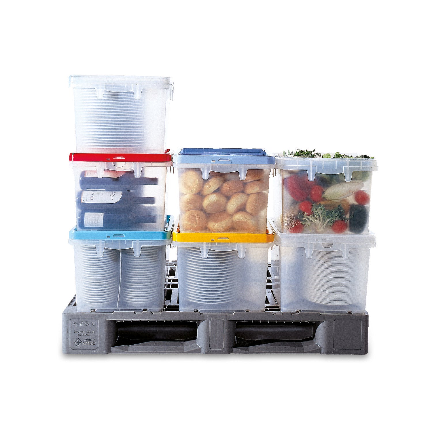 Transparent Plate Box With Lid - Plates | Storage Box Shop