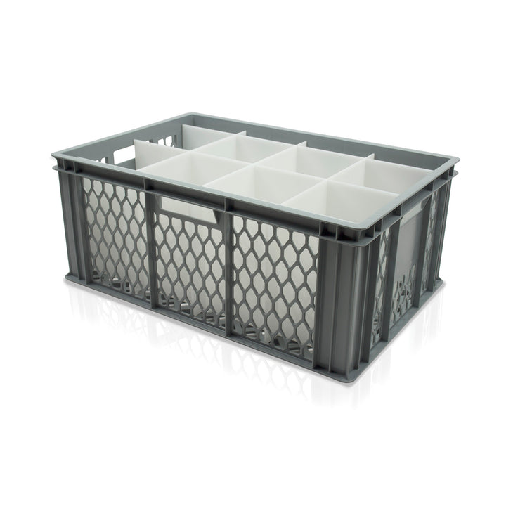 Cocktail Glassware Conveyor Crate with 6 Compartments V255-08H