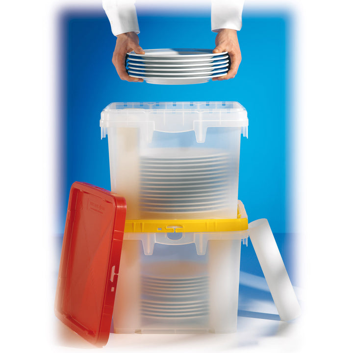 Transparent Plate Box With Lid - Plates | Storage Box Shop