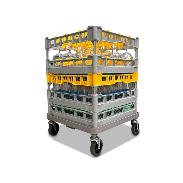 Economy Commercial Dishwasher Rack Trolley For 500 x 500mm Baskets