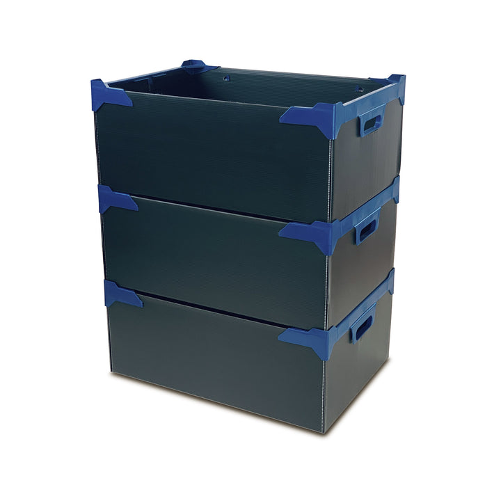 510x360x250mm Economy Plastic Stacking Storage Box – Storage Box Shop