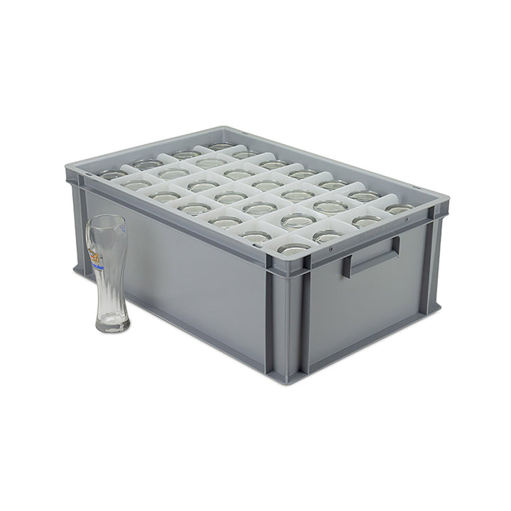 Euro Container Box With Plastic Divider Inserts