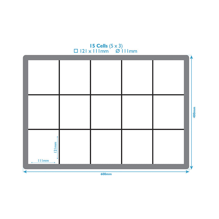 Graphic With 15 Cells For Ventilated