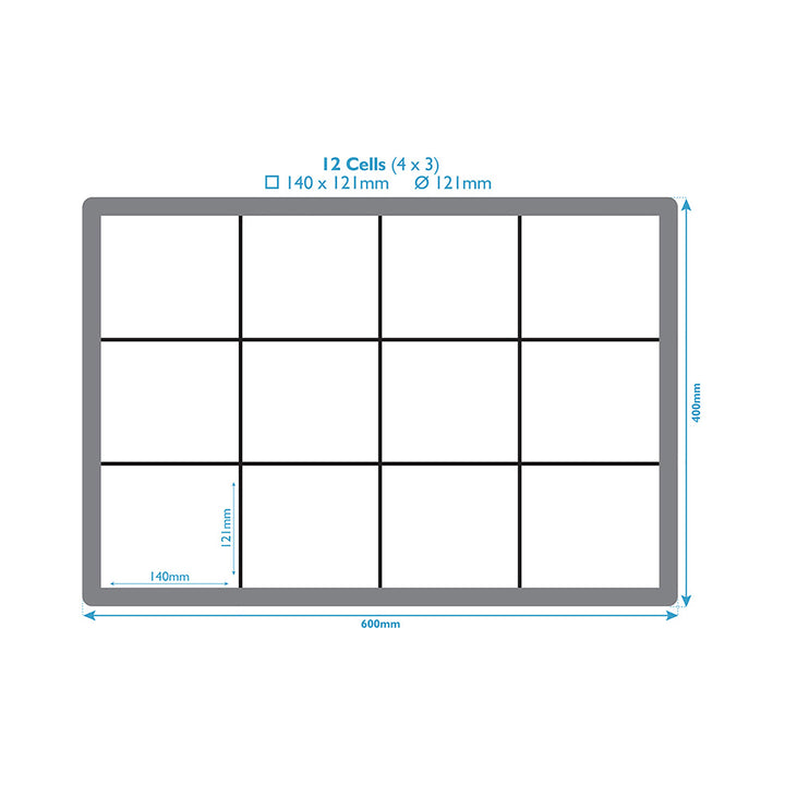 Graphic With 12 Compartments  