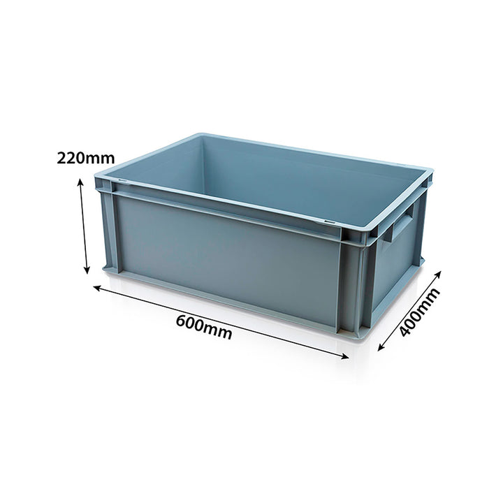 42L (600x400x220mm) Euro Stacking Box – Storage Box Shop