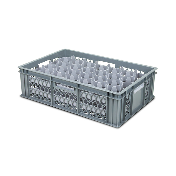 Euro Container Crates with Top and Bottom Glassware Dividers