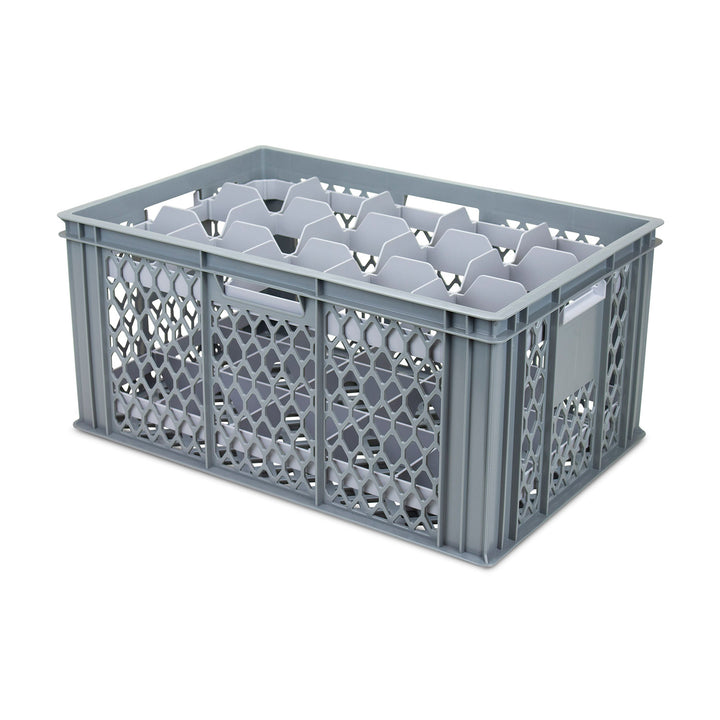 Euro Crates for Conveyor Washing removable Compartment Inserts