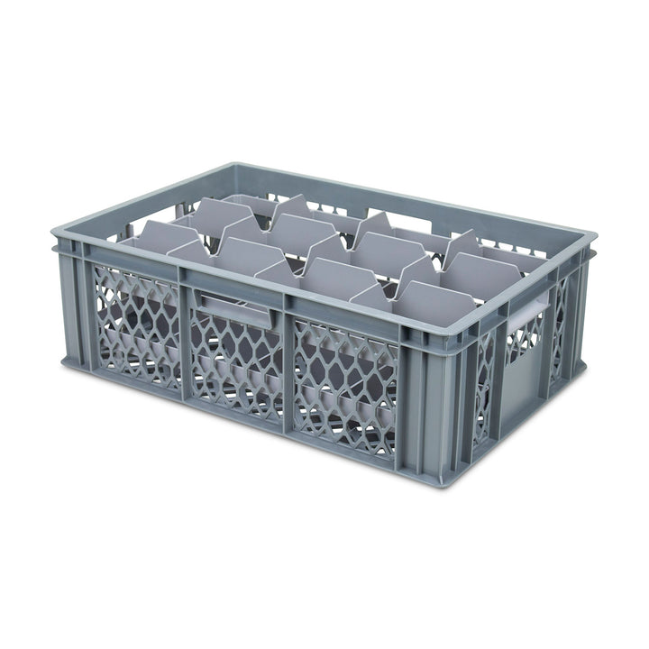 Euro Crates with Glassware Divider Inserts