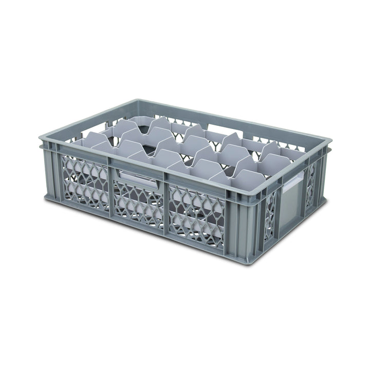 Euro Crate with Top and Bottom Glassware Compartment Inserts