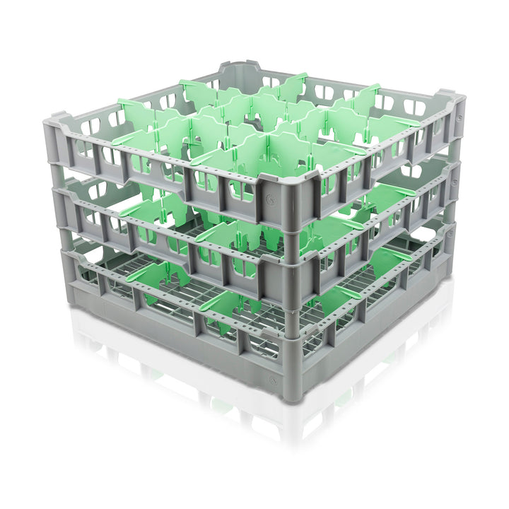 Fries Glass Racks Fries Recommended 9 Cell Dishwasher Rack | Storage Box Shop