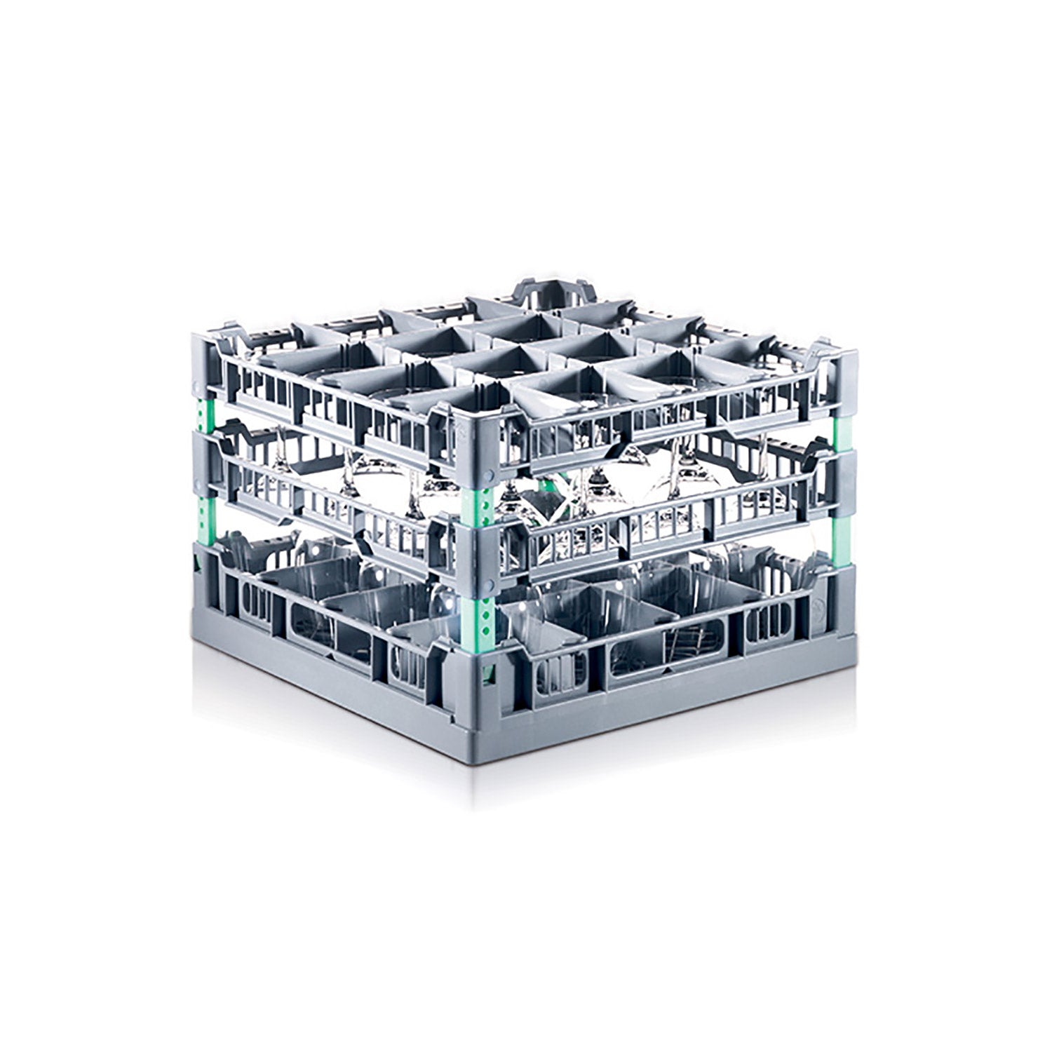 400mm Glasswasher Baskets With Compartments | Storage Box Shop Hants