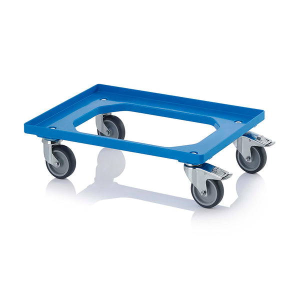 Heavy Duty Transport Trolley With Brakes For 600x400mm Euro Boxes And Crates