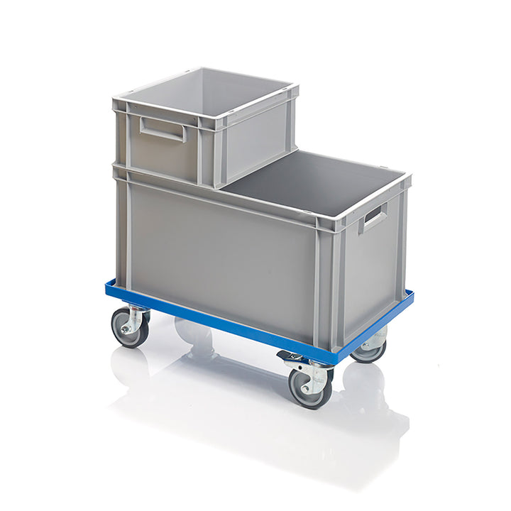 Heavy Duty Transport Trolley Loaded With Euro Boxes 