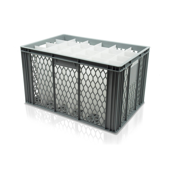 Heavy Duty Euro Containers with Dividers Inserts Perforated V320-24