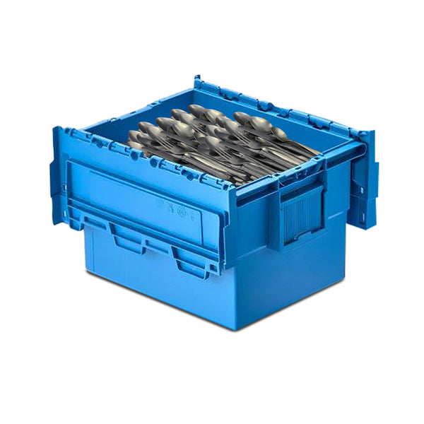 Large Cutlery Storage And Transportation Box 400x300x250mm With Attached Lids