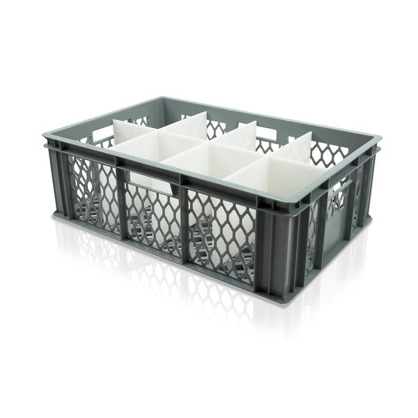 Lattice Glass Box With 8 Cells Grey