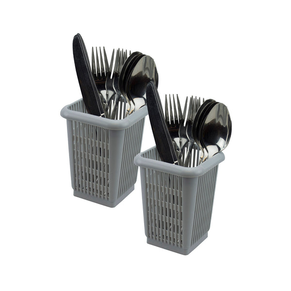 Pack of 2 Square Cutlery Baskets