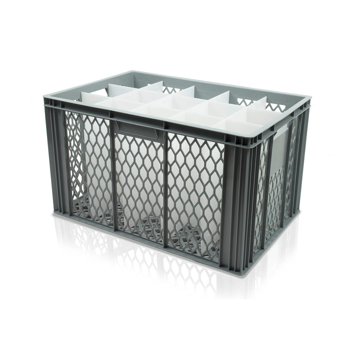 Perforated Euro Containers With Compartments V320-15