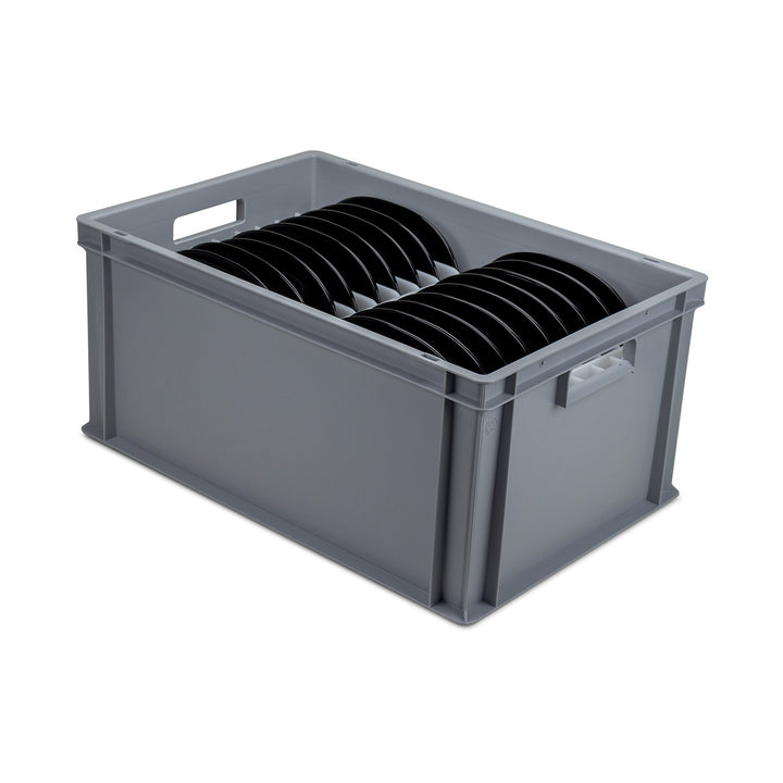 Plate Storage and Transportation Boxes with Protective Divider Layer Inserts
