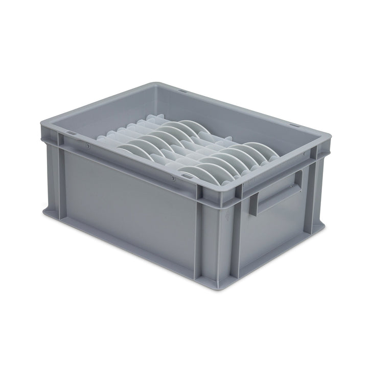Plate Store and Transport Box with Compartment