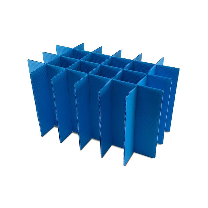 Premium Blue Correx Inserts with 24 Cells for ABC Catering & Caterbox 