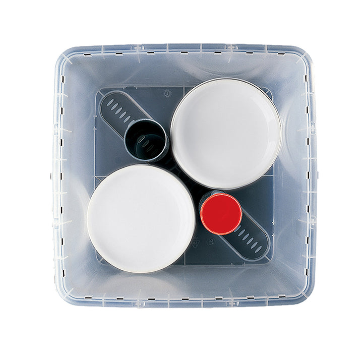Plate Box Transparent Plate Box With Lid - Plates | Storage Box Shop