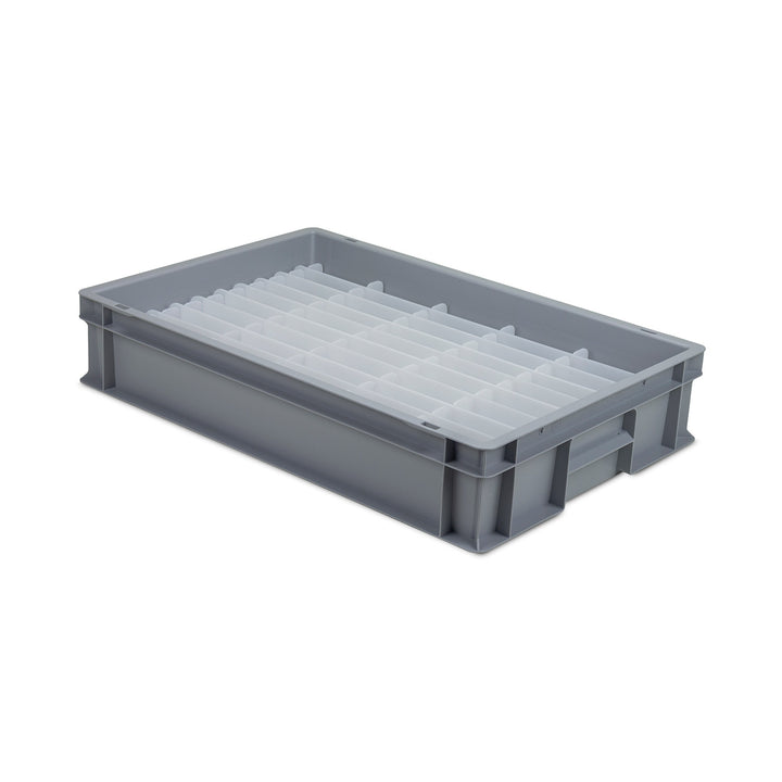 Segmented Plate Storage Boxes for 40 Small Plates 600 x 400mm