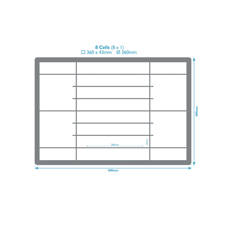 Slotted Plate Storage Box Divider Inserts