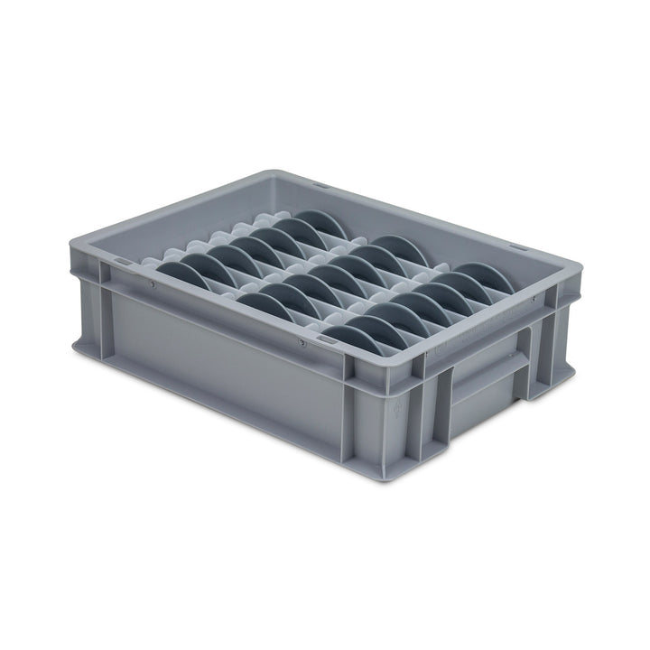 Small Flatware Stackable Storage Box with Slotted Cells