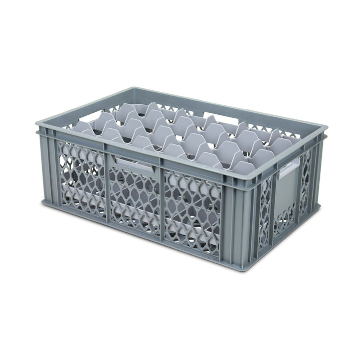 Stacking Ventilated Crate With Removable Divider