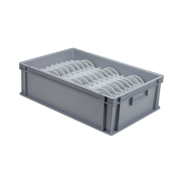 Storage Boxes for Small Plates and Saucers with Insert Slots