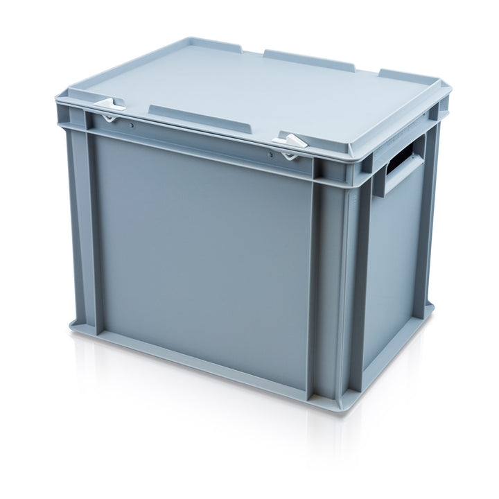 Halbe Container 27L (400x300x320mm) Hinged Lid Half Size Euro Container – Storage Box Shop