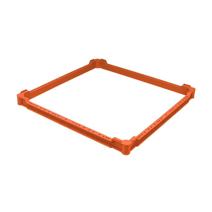 Orange Low Top Frame for 500mm FRIES Dishwasher Racks