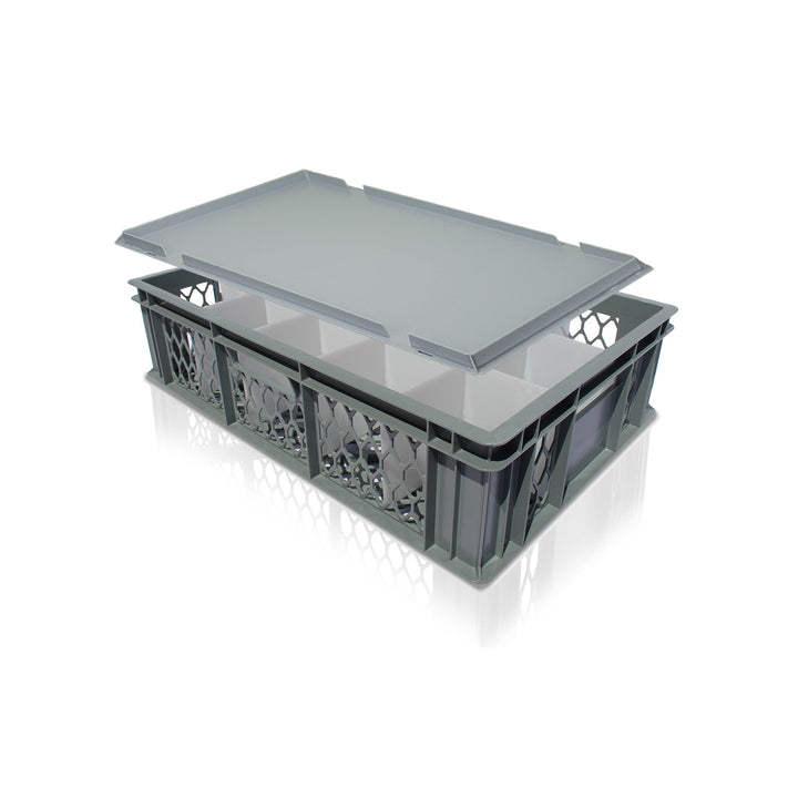 Ventilated Storage Box For Cups And Mugs With Lid